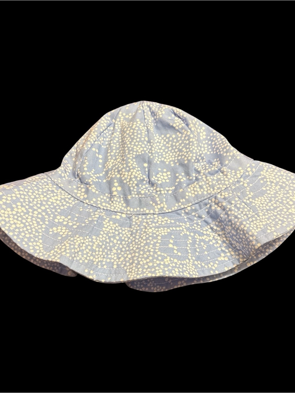 Gymboree Light Blue Sun Hat with White Dot Pattern